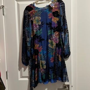 Johnny was velvet tie waist dress